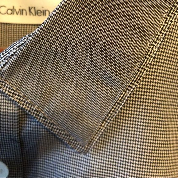 Calvin‎ Klein Houndstooth Check Shirt - Size XL - Picture 4 of 7